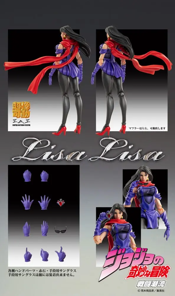JoJo's Bizarre Adventure Part 2: Battle Tendency figurina de acțiune Chozokado (Lisa Lisa) 15 cm poza produsului