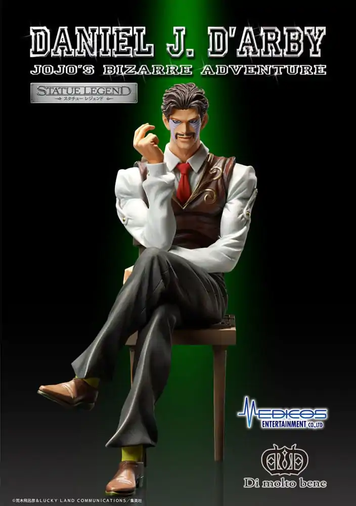 JoJo's Bizarre Adventure Part 3 Statuie Legendă Statuetă PVC Daniel J. D'Arby 14 cm poza produsului