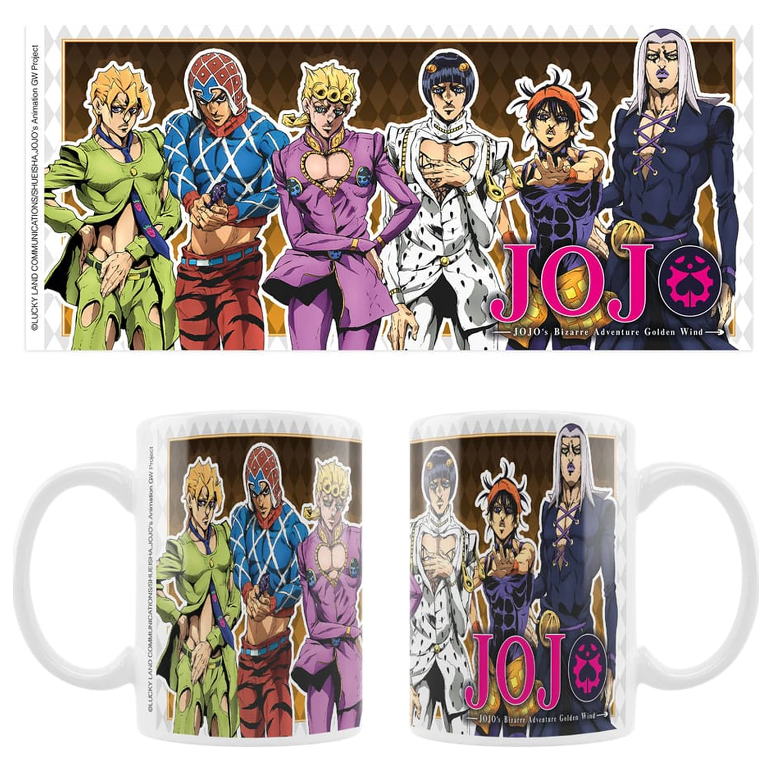 JoJo´s Bizarre Adventure Part 5: Golden Wind Cana ceramica Main Characters poza produsului