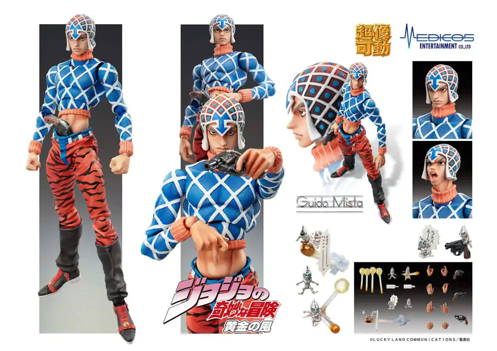 JoJo's Bizarre Adventure Part 5 Statuie Legendă Statuie PVC Chozokado Guido Mista & S P (re-run) 15 cm poza produsului