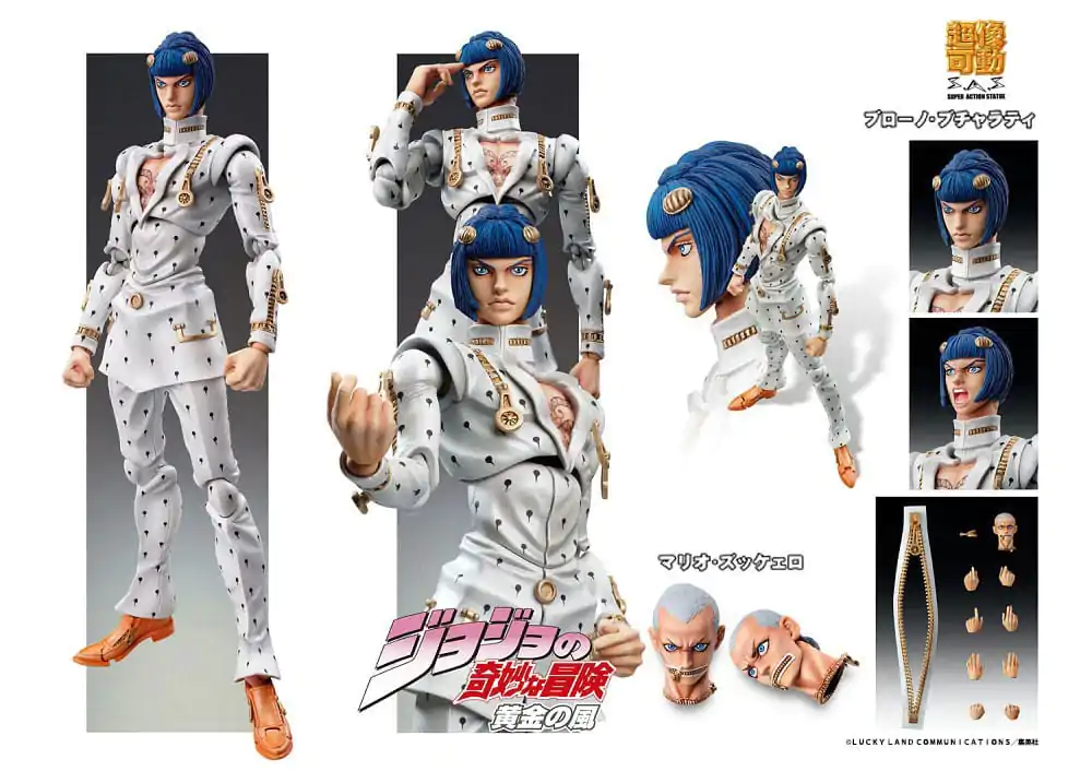 JoJo's Bizarre Adventure Part5 Golden Wind Figurina de acțiune Chozokado Bruno Bucciarati 15 cm (a 3-a ediție) poza produsului