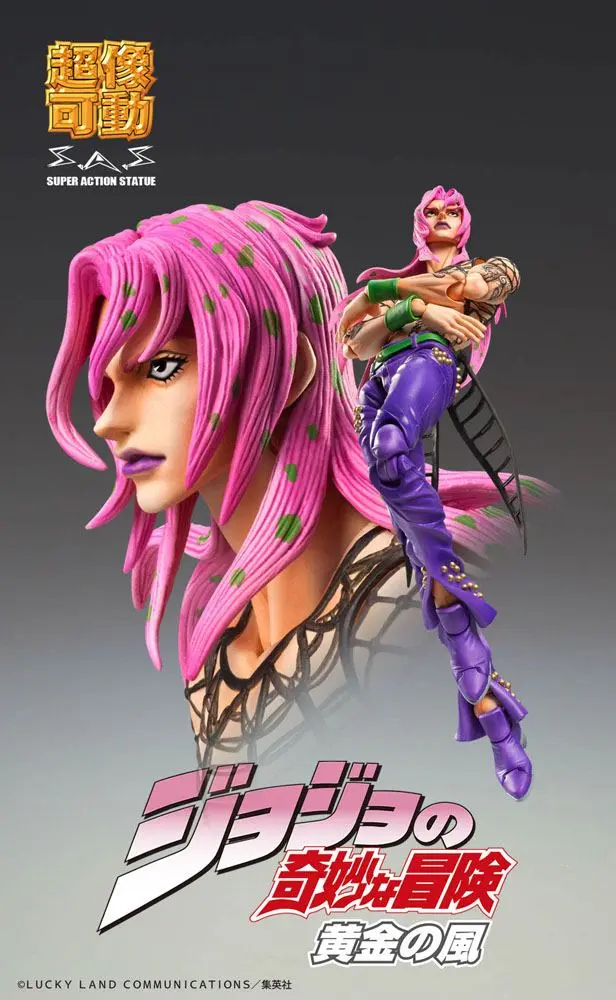 JoJo's Bizarre Adventure Part5 Figurina Super Acțiune Articulată Chozokado (Diavolo) (re-run) 15 cm poza produsului