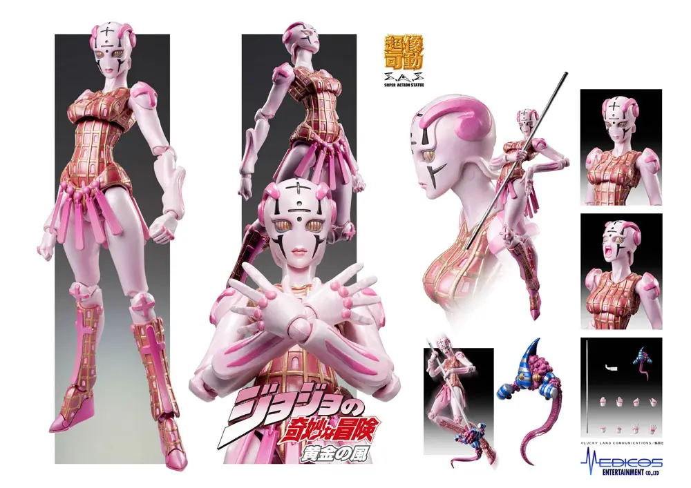 JoJo's Bizarre Adventure Part5 Super Action Figura de acțiune Chozokado (S G) 15 cm poza produsului