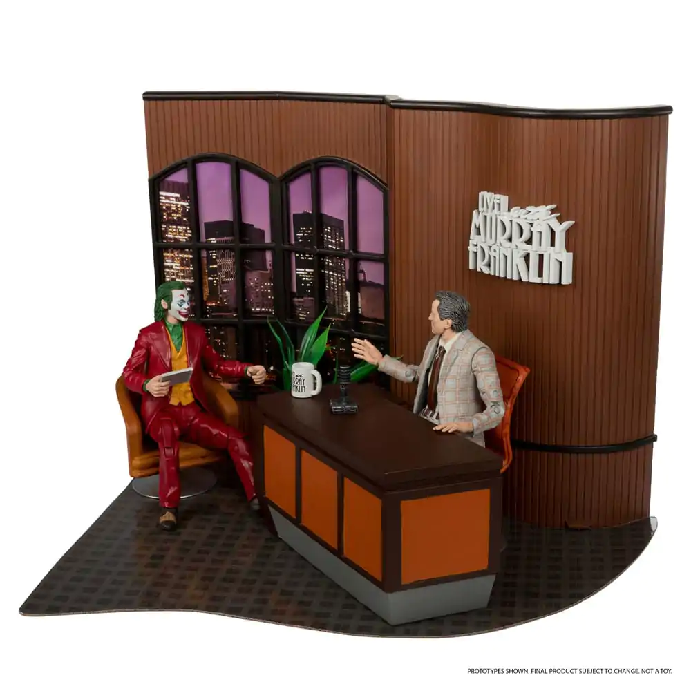 Figurină de acțiune de colecție deluxe Joker DC Multiverse (Joker Movie) The Joker (Live with Murray Franklin) ediție limitată 18 cm poza produsului