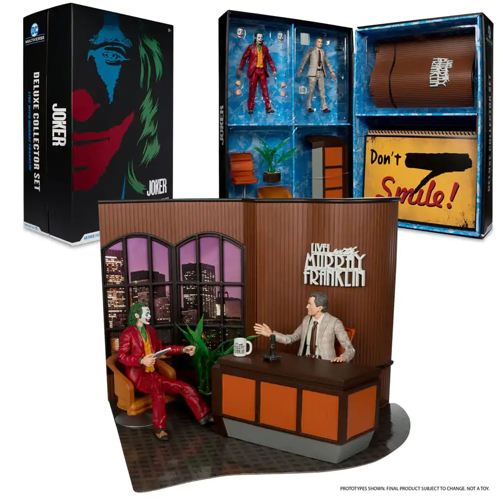 Figurină de acțiune de colecție deluxe Joker DC Multiverse (Joker Movie) The Joker (Live with Murray Franklin) ediție limitată 18 cm poza produsului