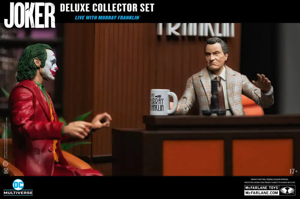 Figurină de acțiune de colecție deluxe Joker DC Multiverse (Joker Movie) The Joker (Live with Murray Franklin) ediție limitată 18 cm poza produsului