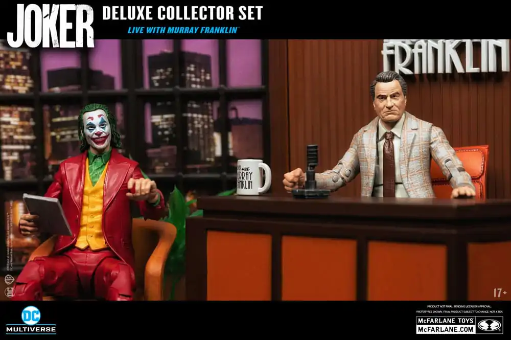 Figurină de acțiune de colecție deluxe Joker DC Multiverse (Joker Movie) The Joker (Live with Murray Franklin) ediție limitată 18 cm poza produsului