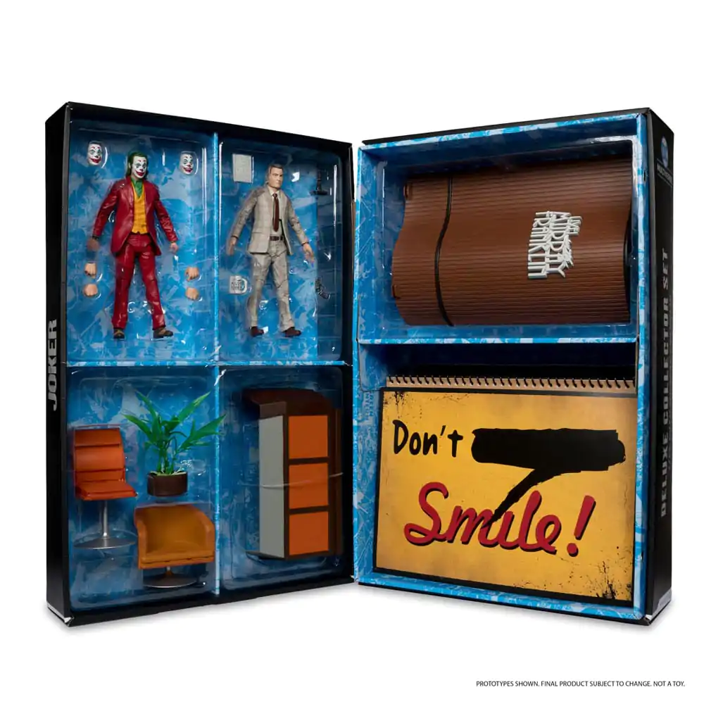 Figurină de acțiune de colecție deluxe Joker DC Multiverse (Joker Movie) The Joker (Live with Murray Franklin) ediție limitată 18 cm poza produsului