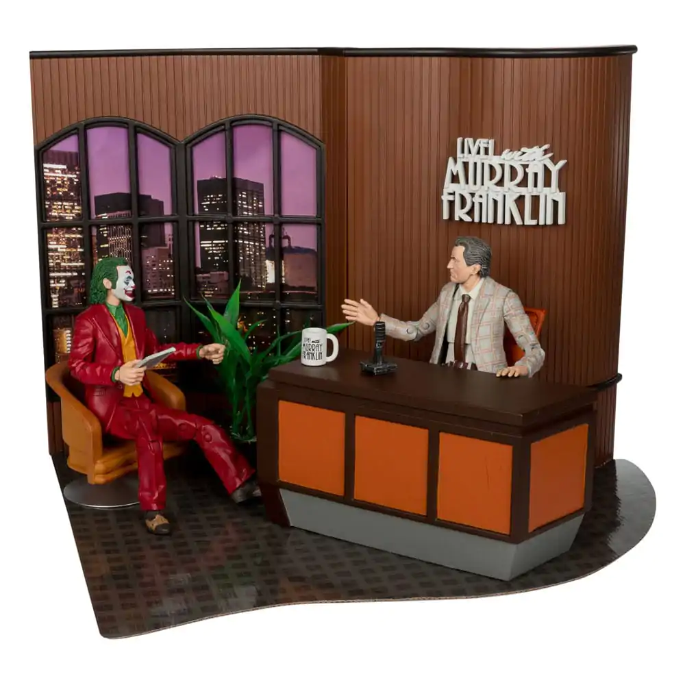 Figurină de acțiune de colecție deluxe Joker DC Multiverse (Joker Movie) The Joker (Live with Murray Franklin) ediție limitată 18 cm poza produsului