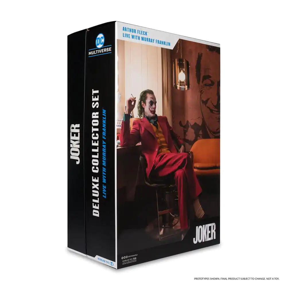 Figurină de acțiune de colecție deluxe Joker DC Multiverse (Joker Movie) The Joker (Live with Murray Franklin) ediție limitată 18 cm poza produsului