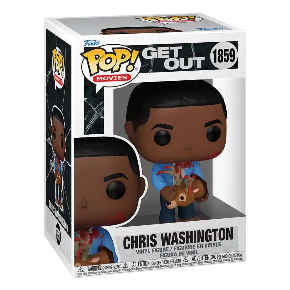 Jordan Peele Funko POP! Movies Figurina din vinil Get Out - Chris Washington w/Deer 9 cm poza produsului