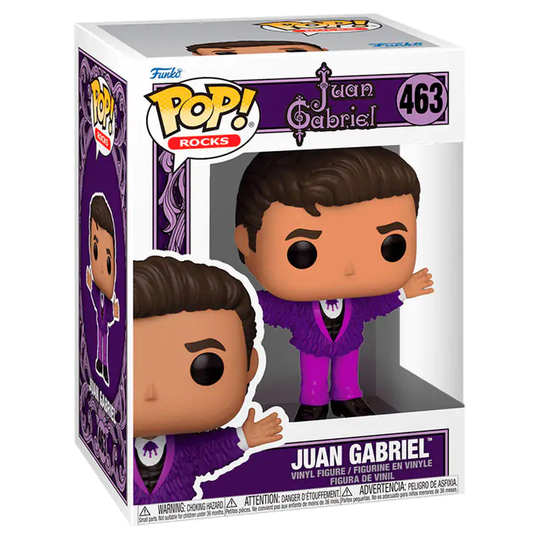 Juan Gabriel Funko POP! Rocks Figurina Vinil Purple Outfit 9 cm poza produsului