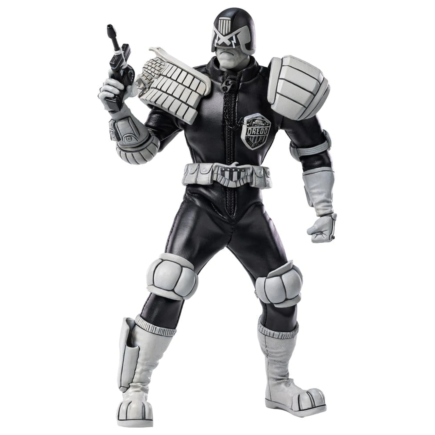 Judge Dredd Exquisite Super Figurina de actiune 1/12 Judge Dredd Black & White Ver. 15 cm poza produsului