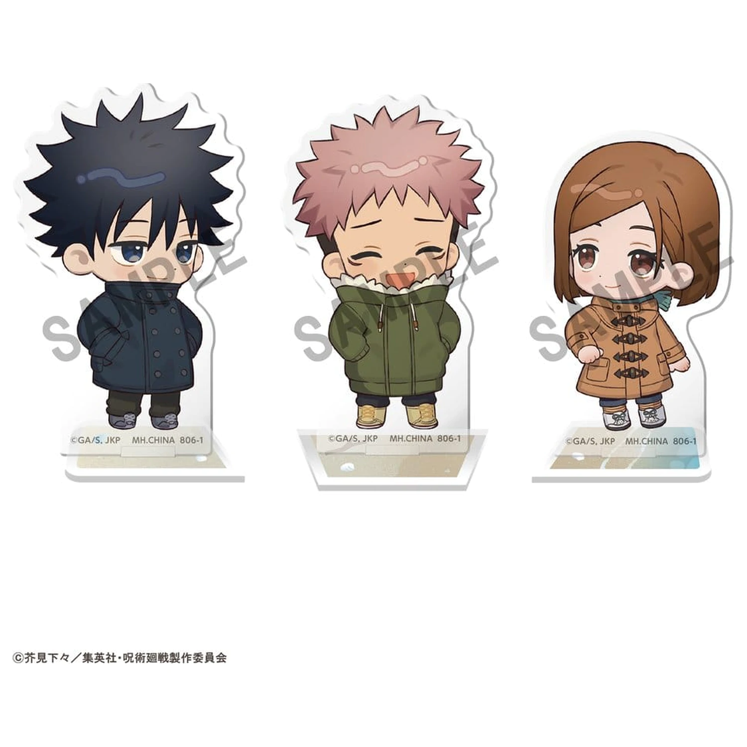 Jujutsu Kaisen Buddycolle Suport acrilic 5th Anniversary C Megumi Fushiguro, Yuji Itadori & Nobara Kugisaki 10 cm poza produsului