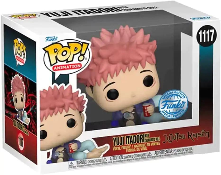 Jujutsu Kaisen POP! Figurină de Vinil Animație Itadori cu Păpușă Tsukamoto 9 cm poza produsului