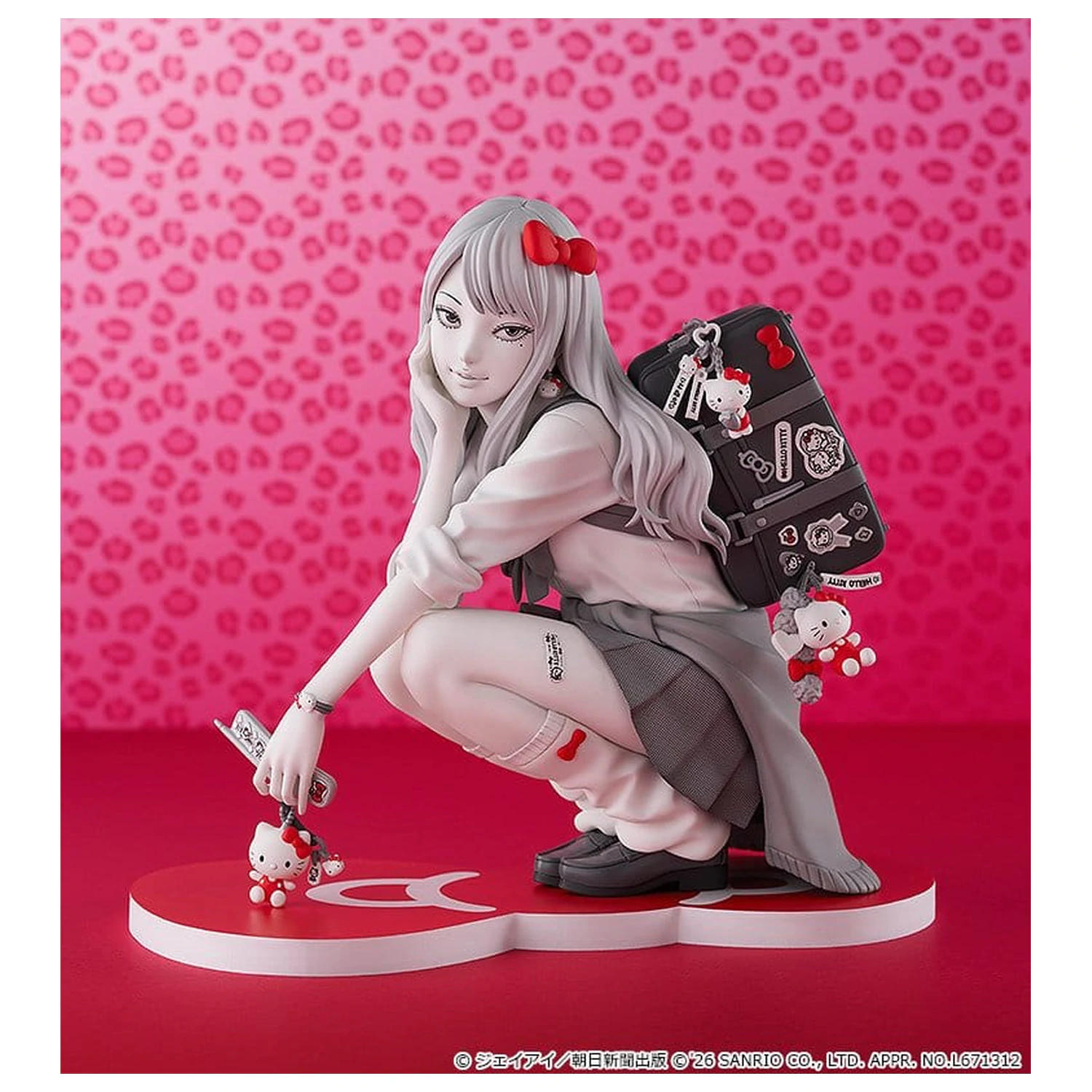 Junji Ito figurina PVC Gyaru Tomie x Hello Kitty 14 cm poza produsului