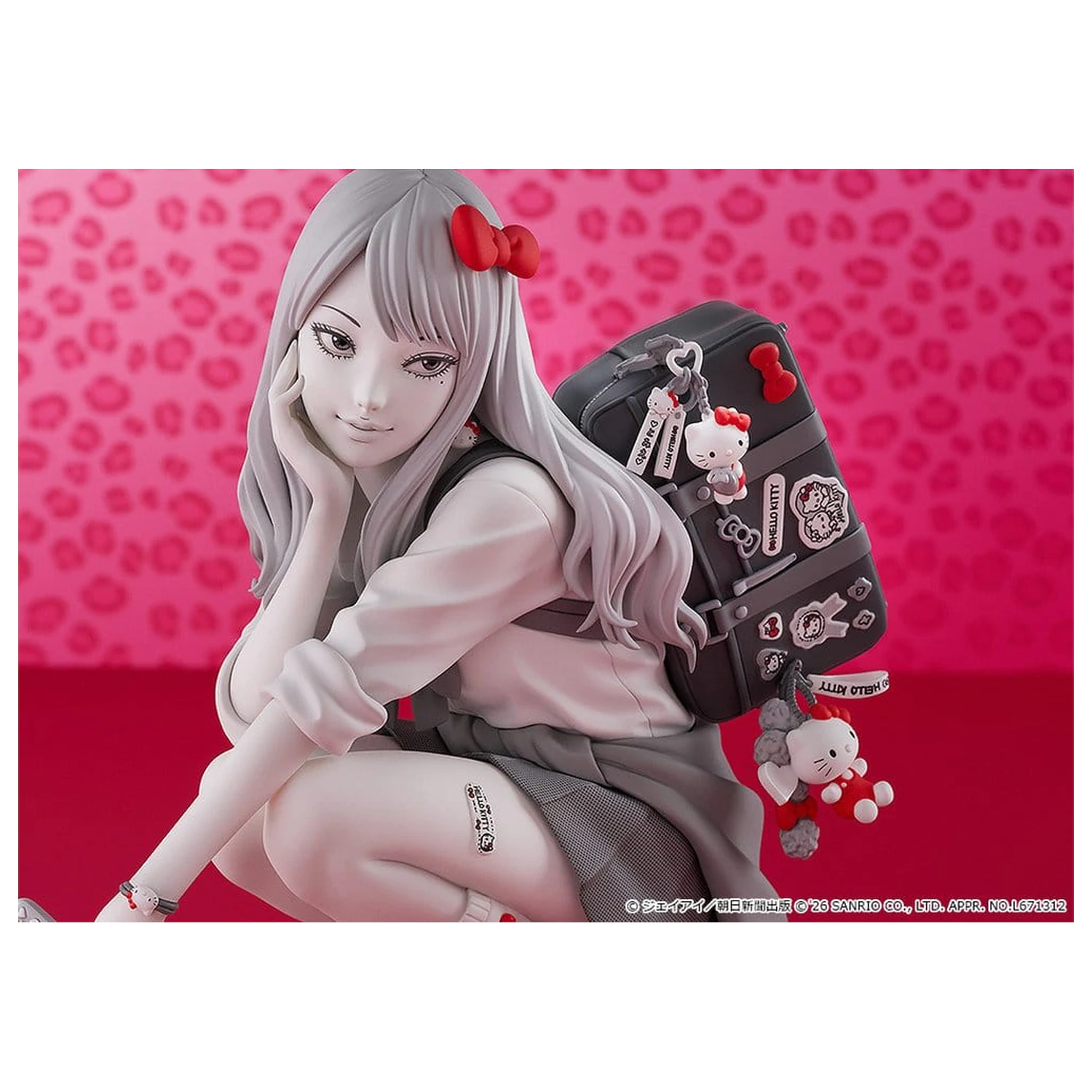Junji Ito figurina PVC Gyaru Tomie x Hello Kitty 14 cm poza produsului