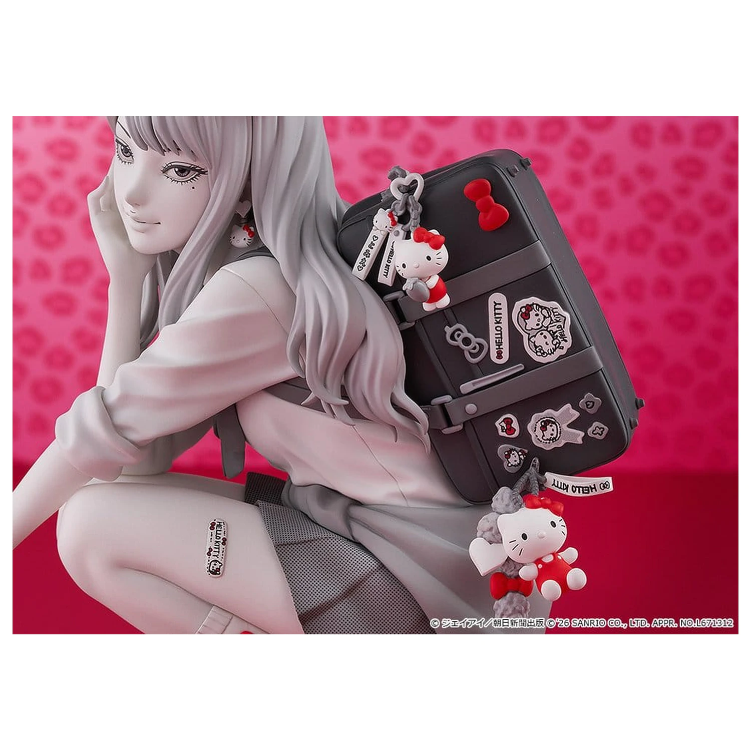 Junji Ito figurina PVC Gyaru Tomie x Hello Kitty 14 cm poza produsului