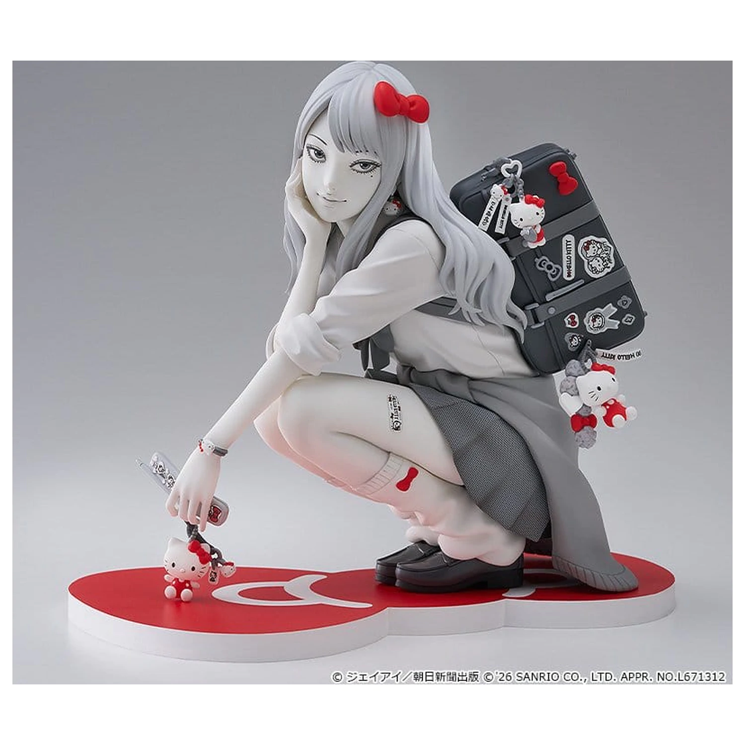 Junji Ito figurina PVC Gyaru Tomie x Hello Kitty 14 cm poza produsului