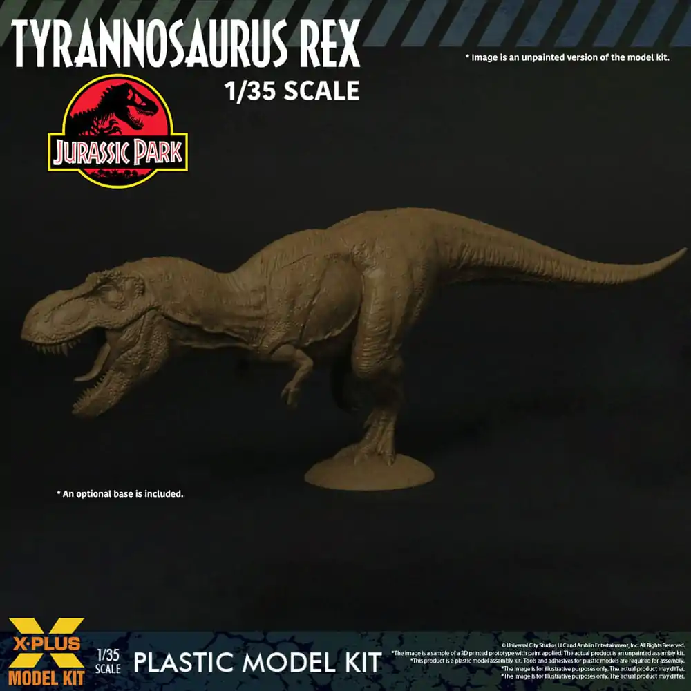 Kit Model Plastic Jurassic Park 1/35 Tyrannosaurus Rex 42 cm poza produsului