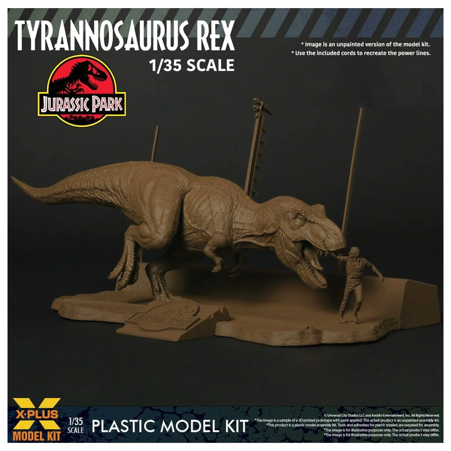 Jurassic Park Kit Model din Plastic 1/35 Tyrannosaurus Rex 42 cm poza produsului