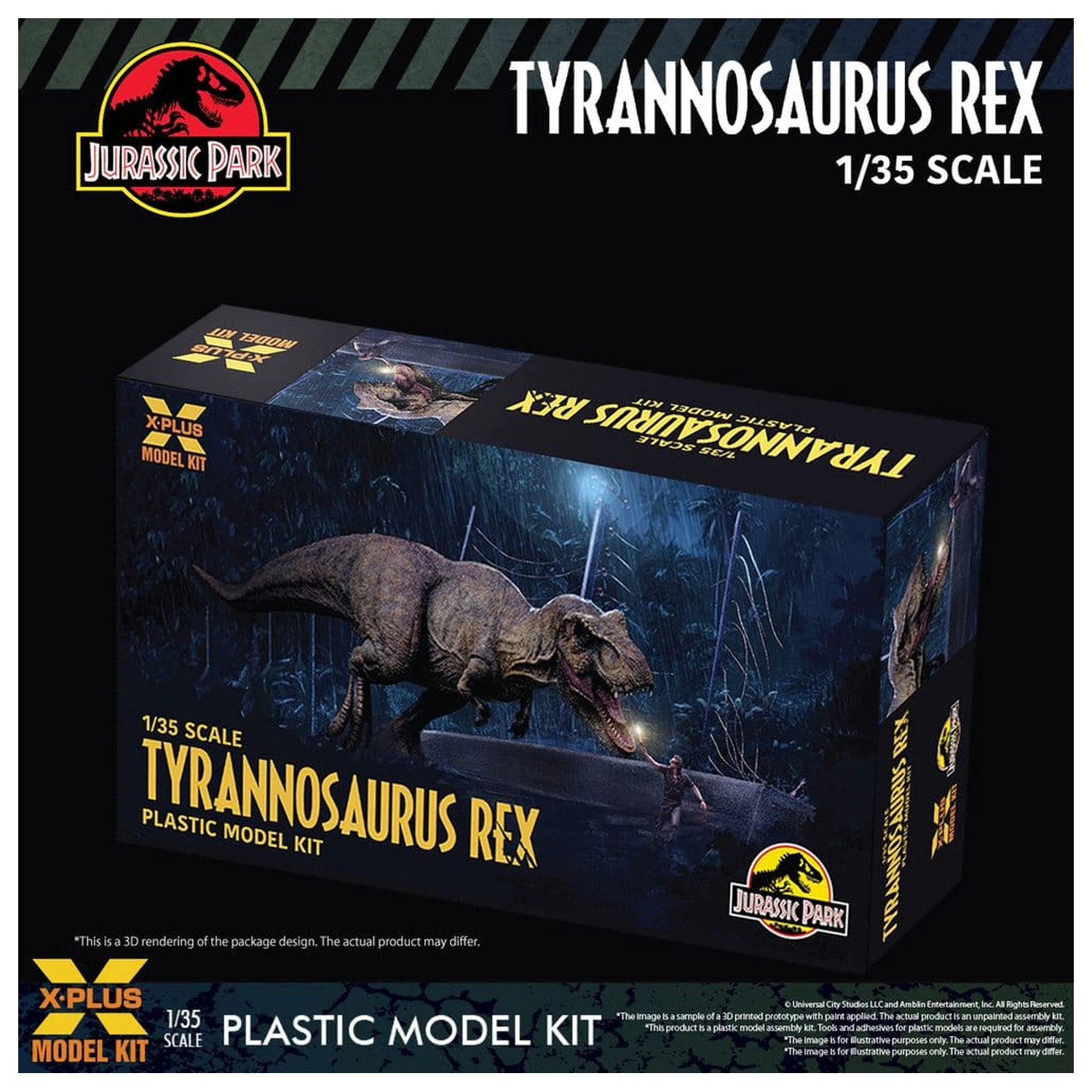 Jurassic Park Kit Model din Plastic 1/35 Tyrannosaurus Rex 42 cm poza produsului