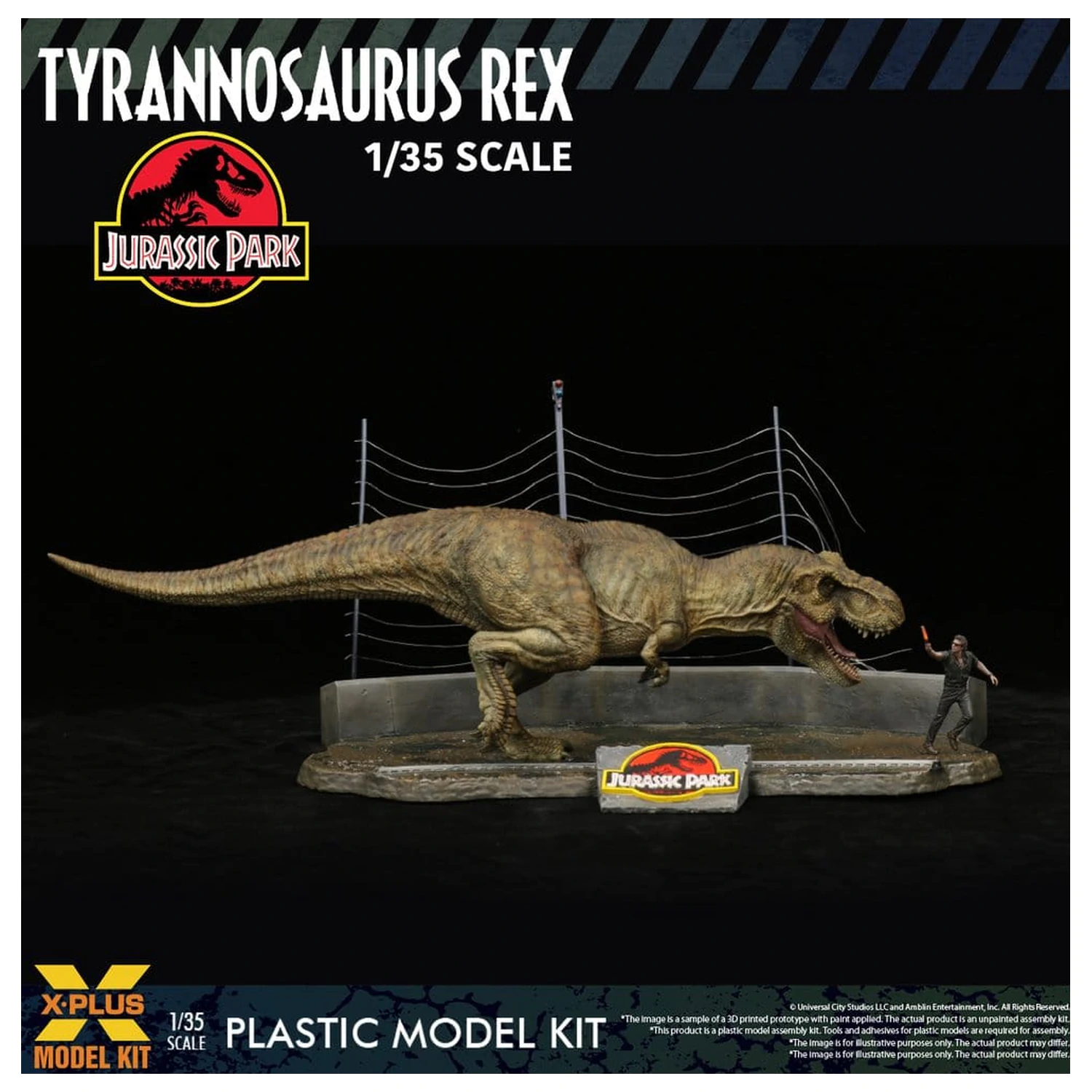 Jurassic Park Kit Model din Plastic 1/35 Tyrannosaurus Rex 42 cm poza produsului