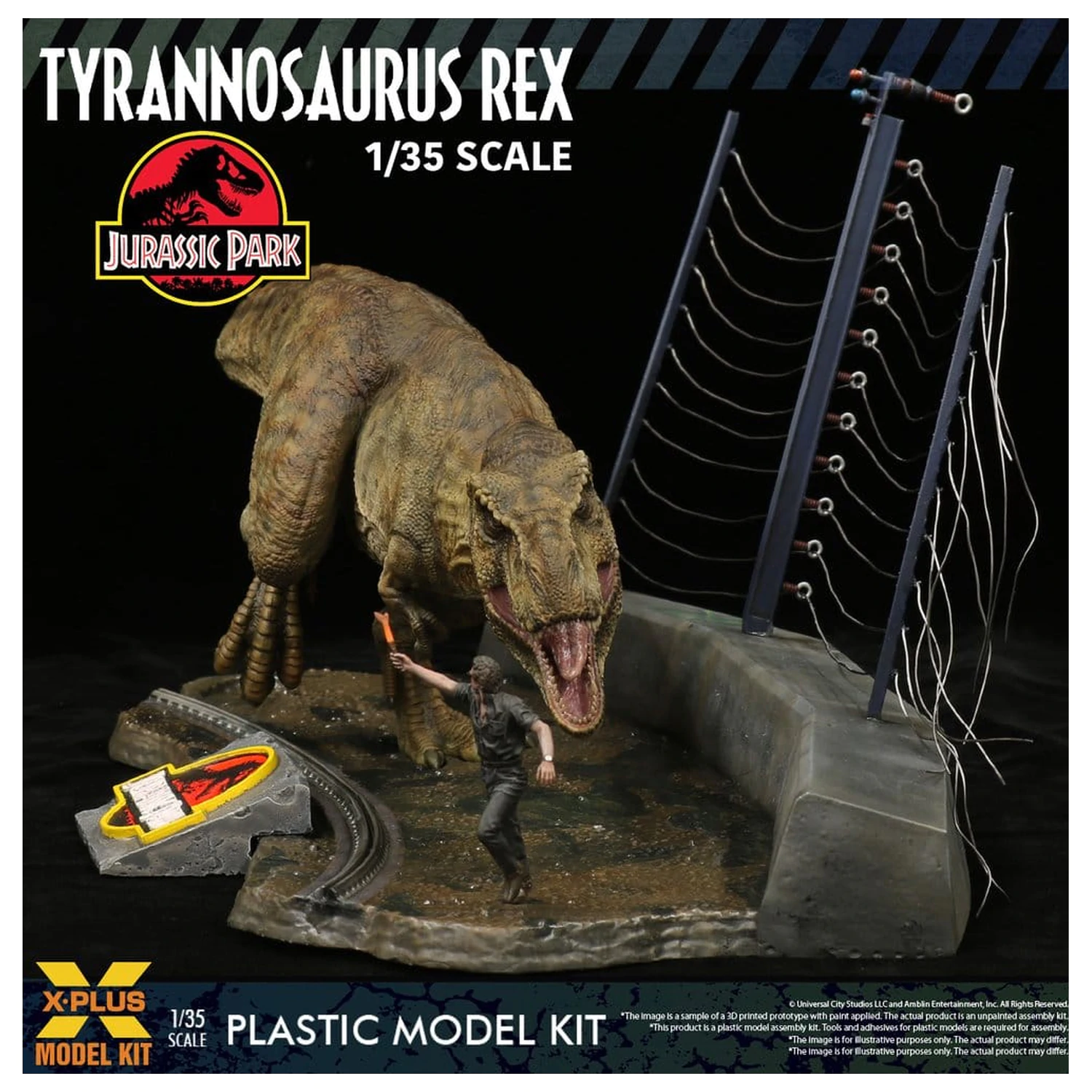 Jurassic Park Kit Model din Plastic 1/35 Tyrannosaurus Rex 42 cm poza produsului
