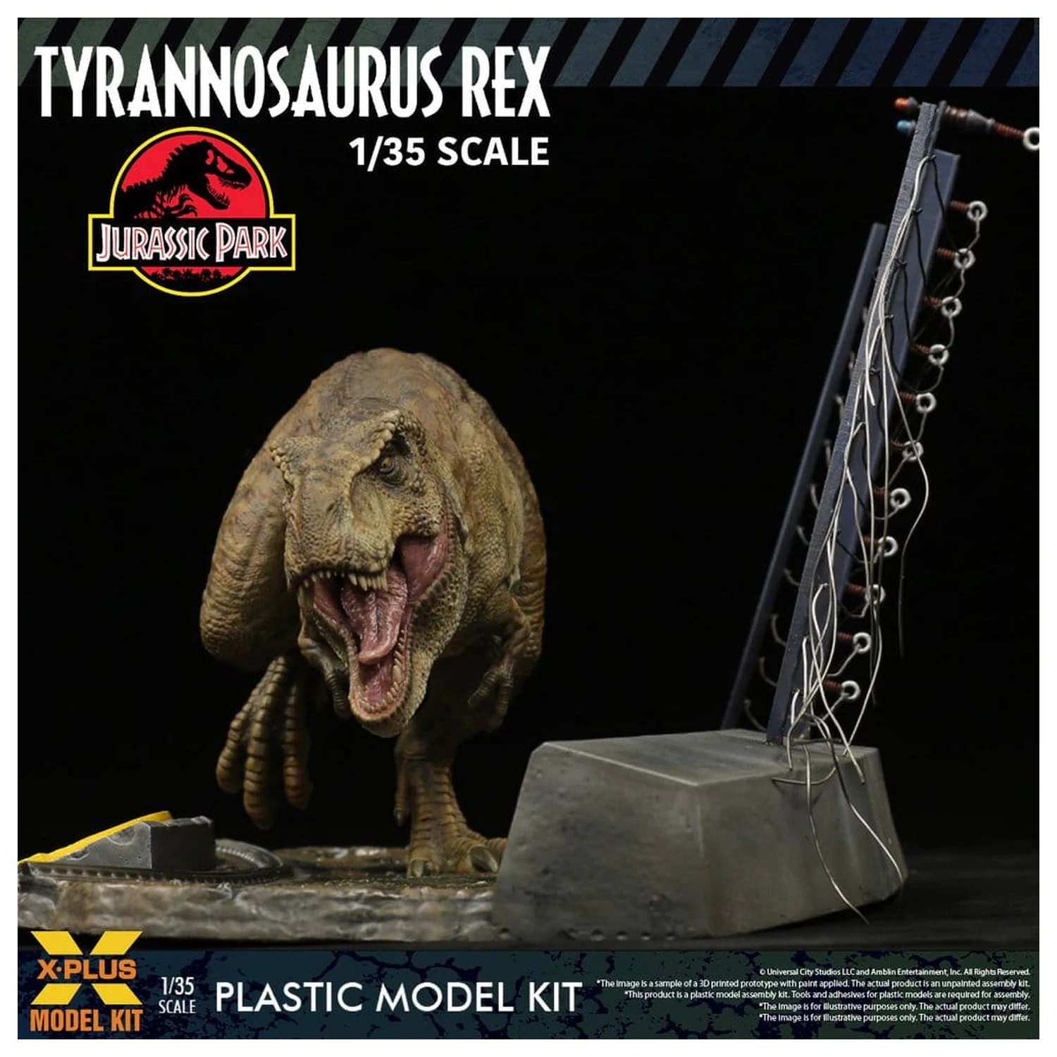 Jurassic Park Kit Model din Plastic 1/35 Tyrannosaurus Rex 42 cm poza produsului