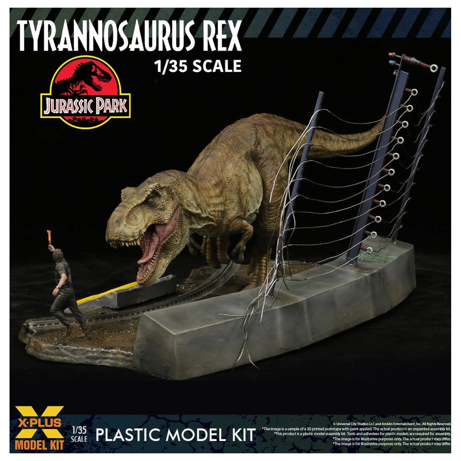 Jurassic Park Kit Model din Plastic 1/35 Tyrannosaurus Rex 42 cm poza produsului