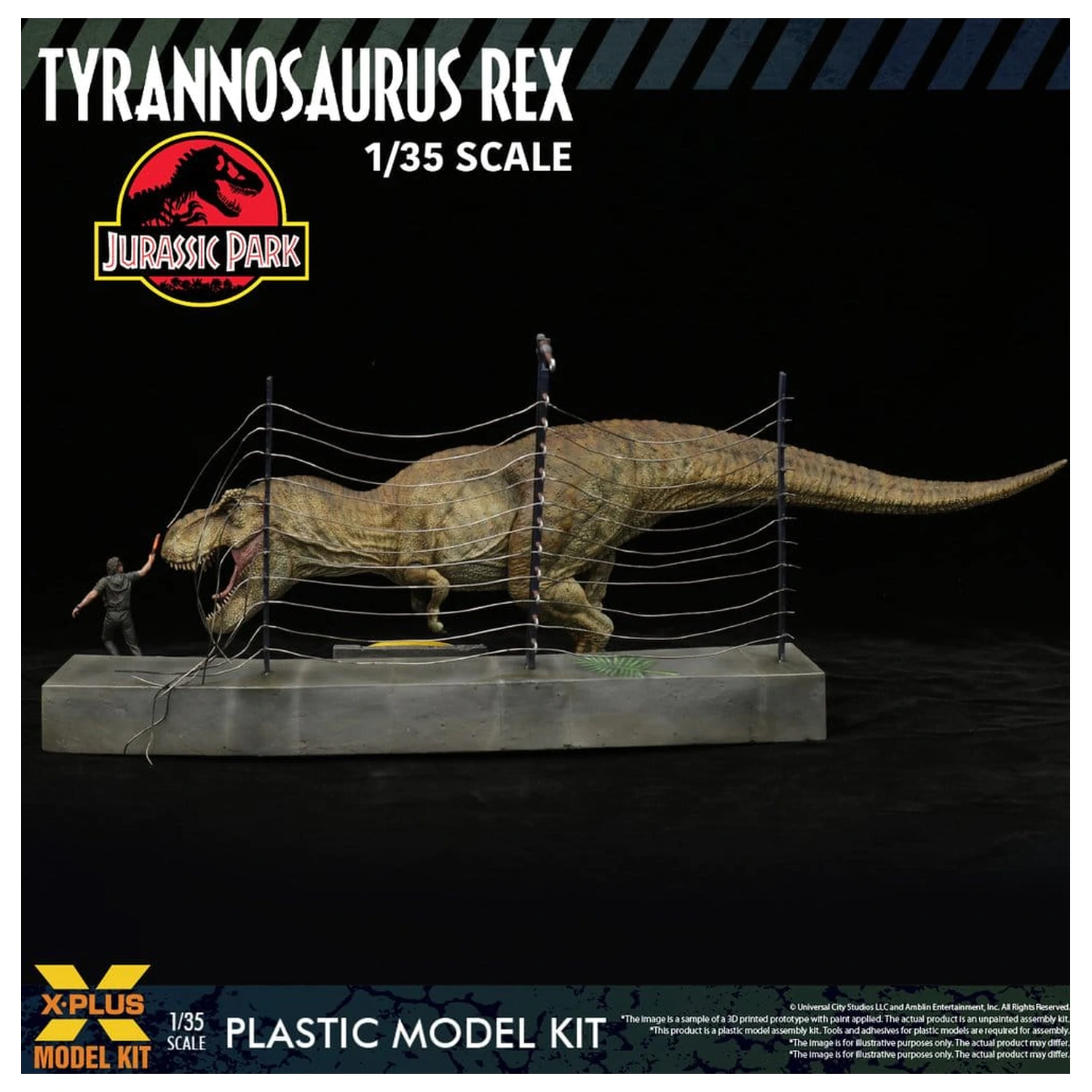 Jurassic Park Kit Model din Plastic 1/35 Tyrannosaurus Rex 42 cm poza produsului
