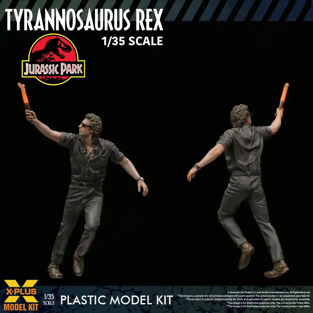 Kit Model Plastic Jurassic Park 1/35 Tyrannosaurus Rex 42 cm poza produsului