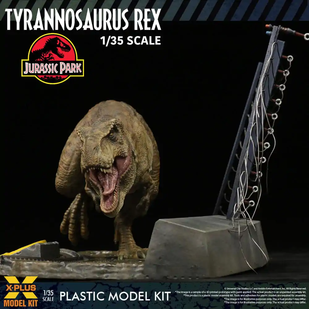 Kit Model Plastic Jurassic Park 1/35 Tyrannosaurus Rex 42 cm poza produsului