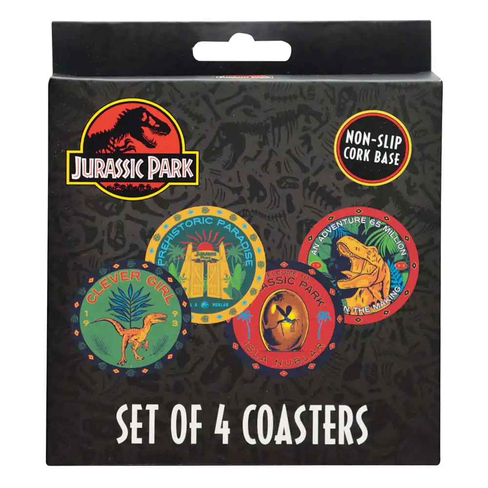 Jurassic Park Coaster Set de 4 poza produsului