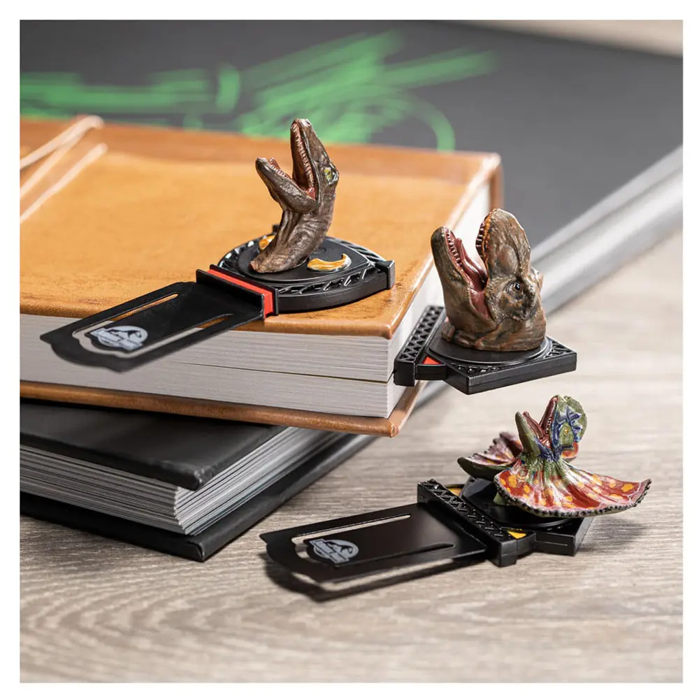 Set 4 semne de carte Jurassic Park Dinosaurs poza produsului