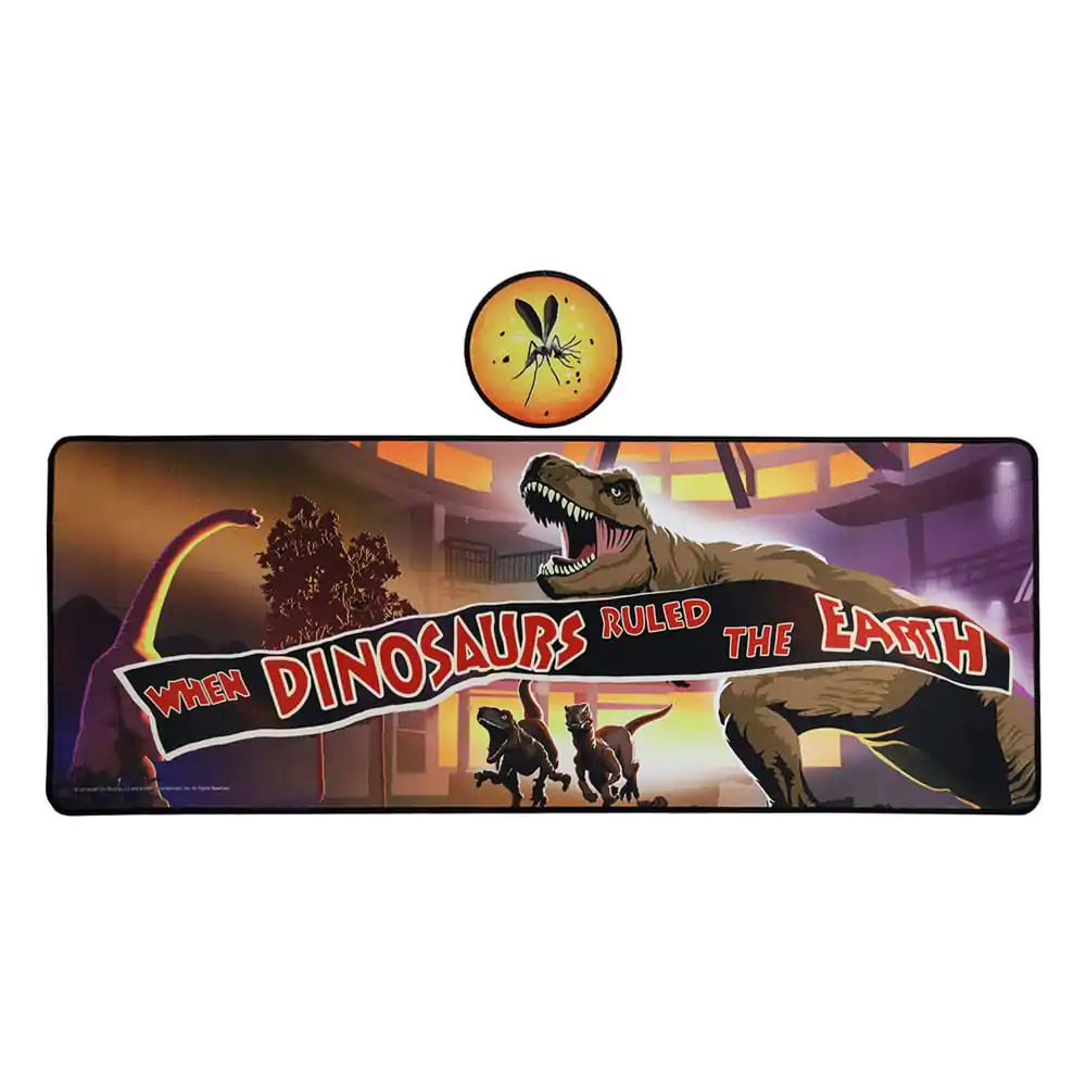 Jurassic Park Desk Pad & Set de suporturi pentru pahare Dinozauri Ediție Limitată poza produsului