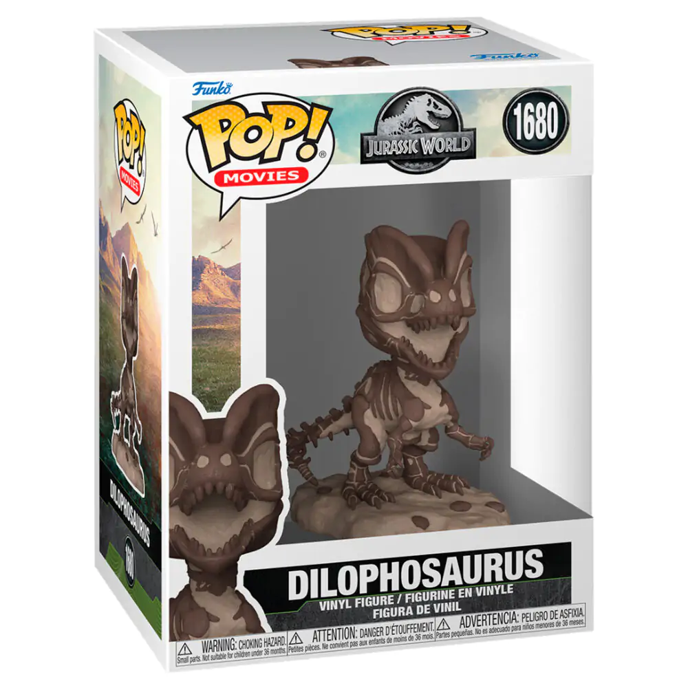 Jurassic Park Fossil Funko POP! Movies Figurina Vinyl Dilophosaurus 9 cm poza produsului