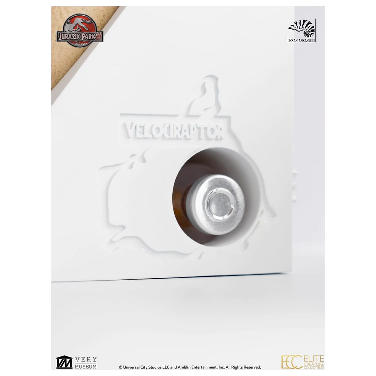 Jurassic Park III ECC Elite Creature Line Statuie White Queen Hatching Egg 13 cm poza produsului