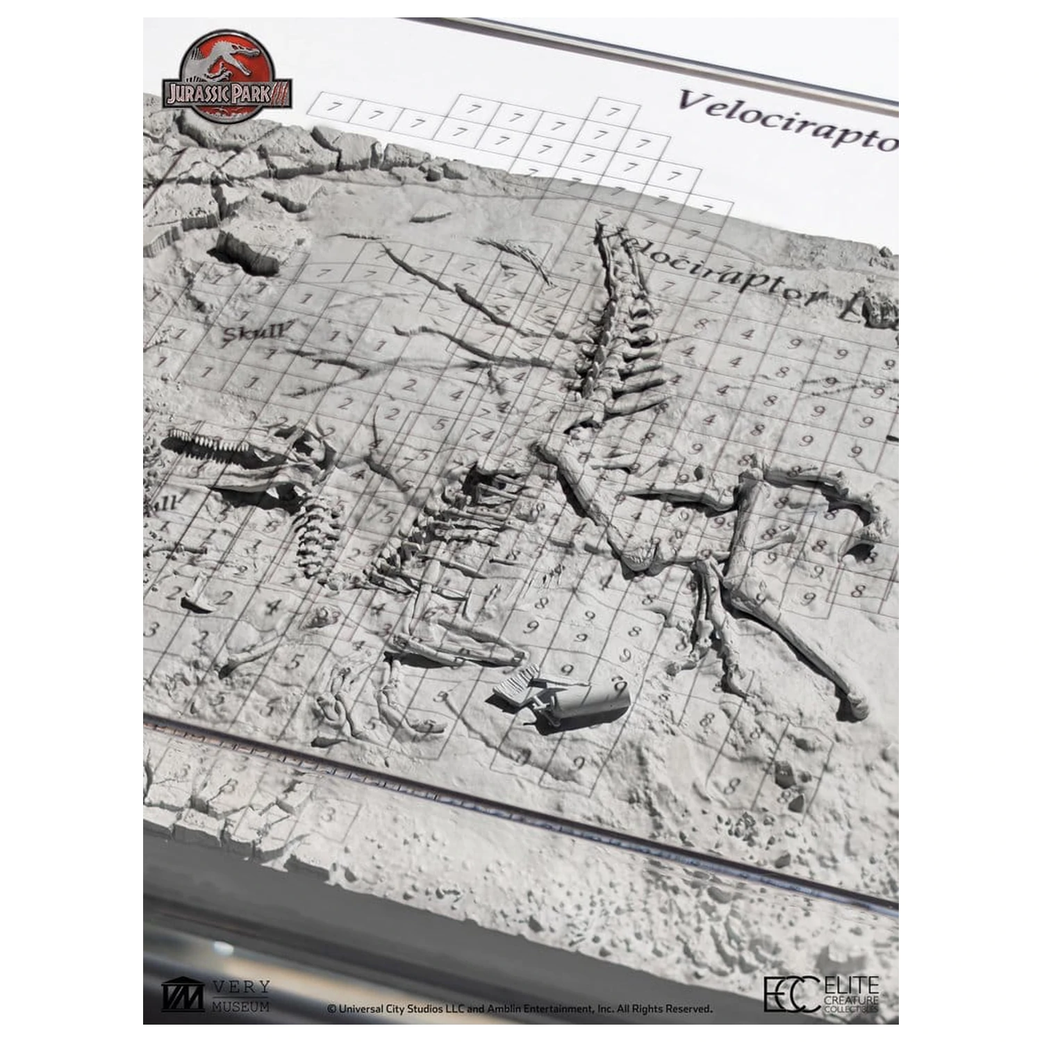 Jurassic Park III Excavation Map Velociraptor 27 cm poza produsului