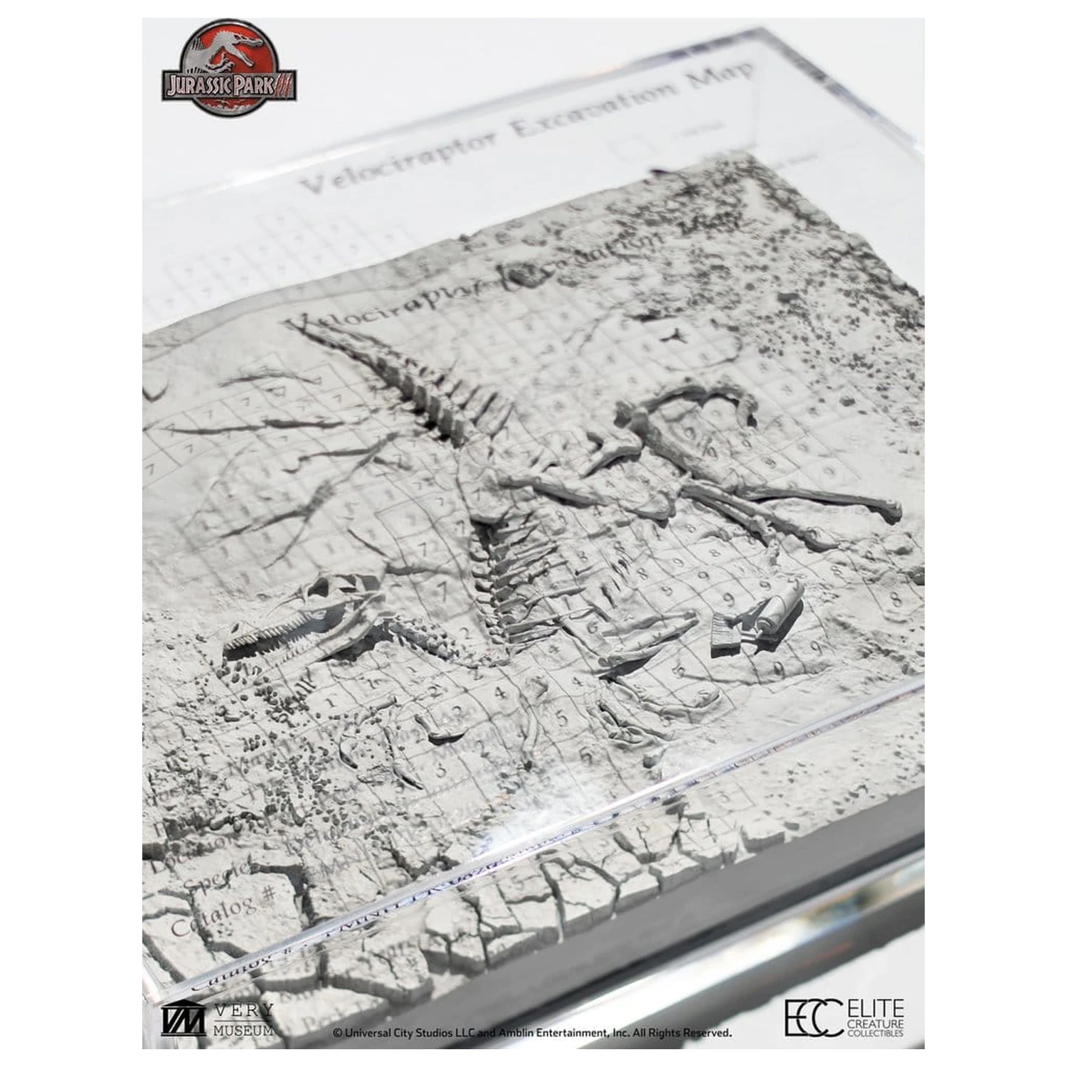 Jurassic Park III Excavation Map Velociraptor 27 cm poza produsului