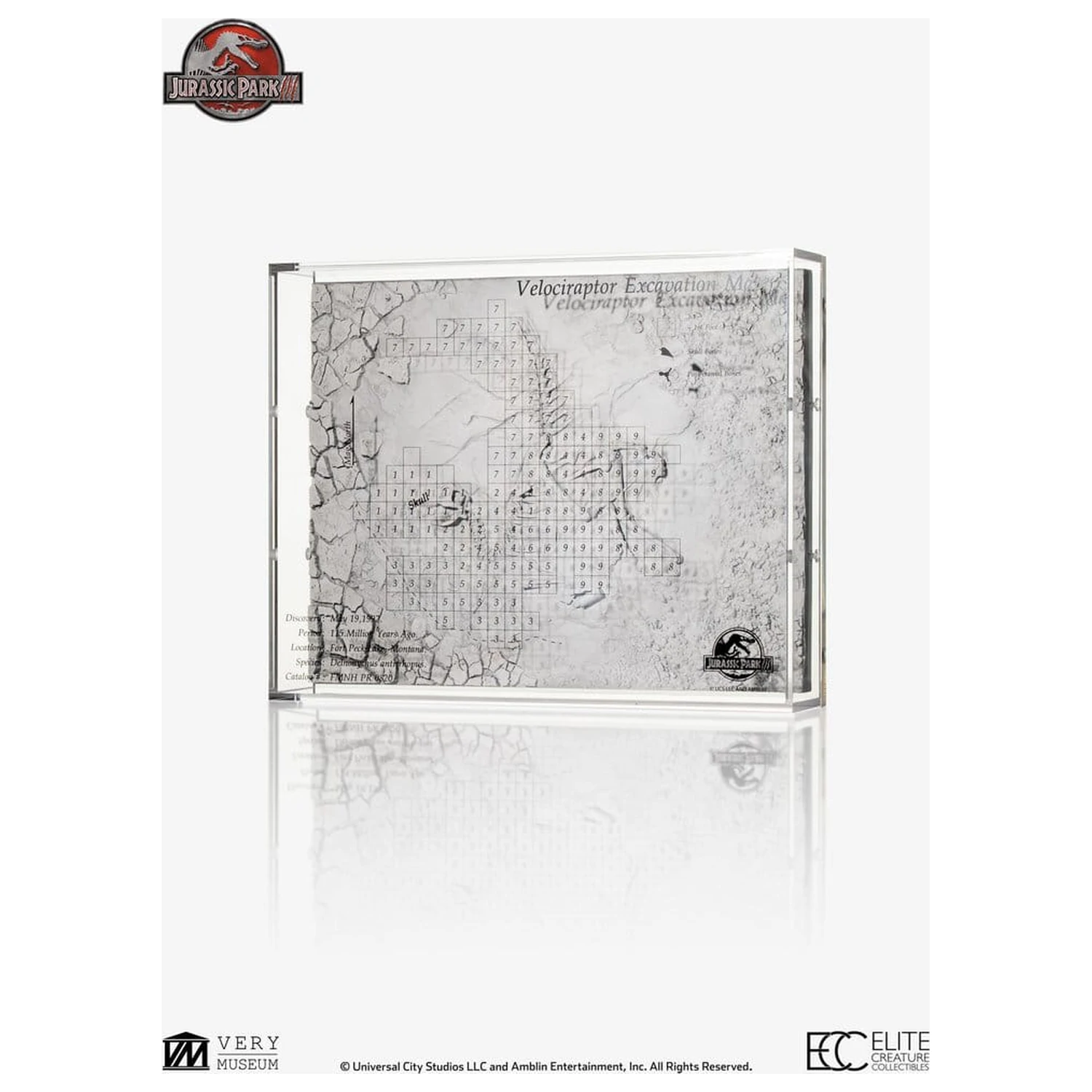Jurassic Park III Excavation Map Velociraptor 27 cm poza produsului