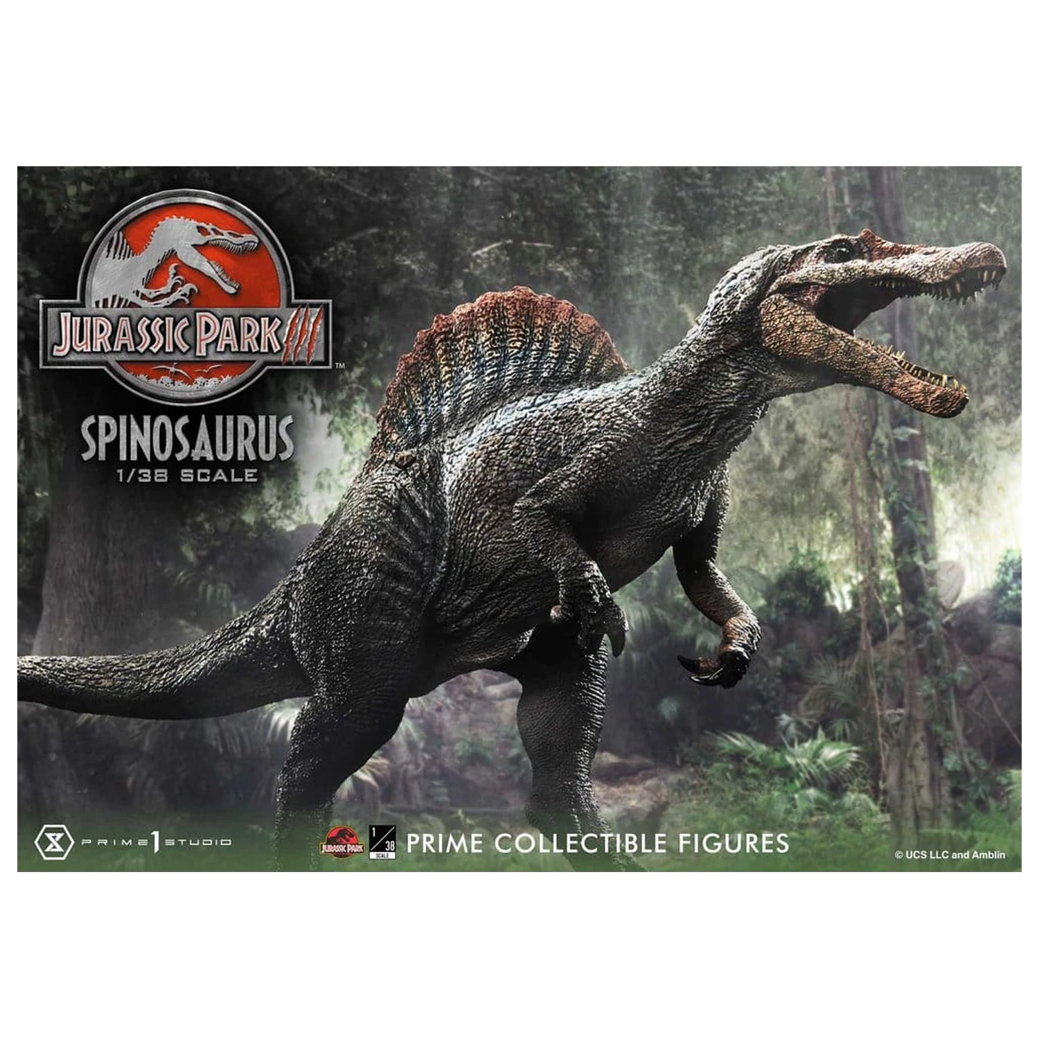 Jurassic Park III (Film) Prime Collectible Figurine Statuie 1/38 Spinosaurus 24 cm poza produsului