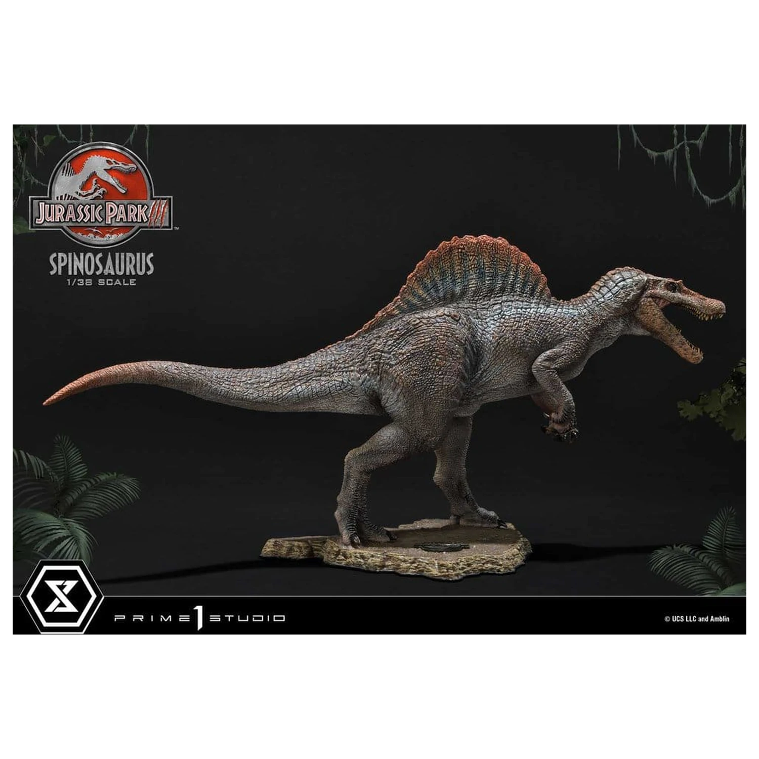 Jurassic Park III (Film) Prime Collectible Figurine Statuie 1/38 Spinosaurus 24 cm poza produsului