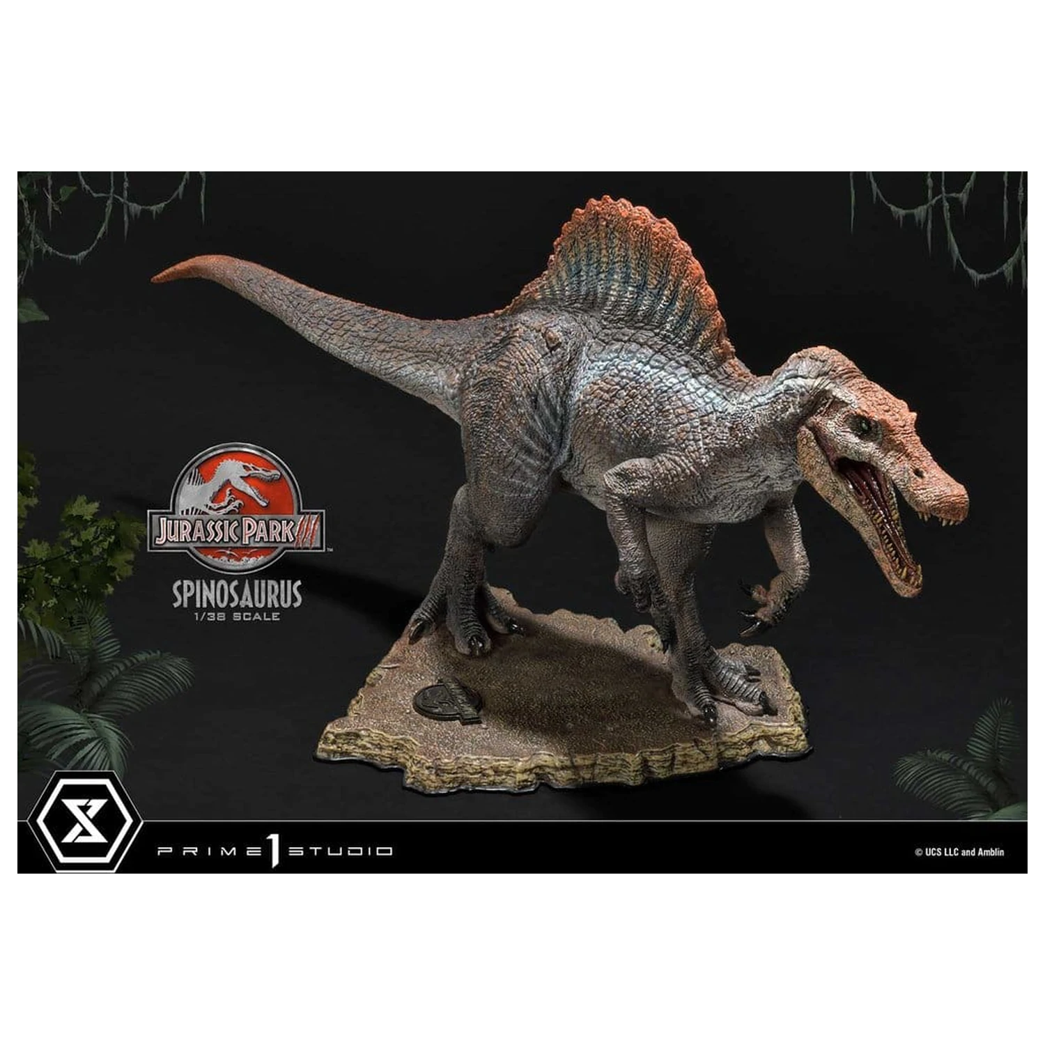 Jurassic Park III (Film) Prime Collectible Figurine Statuie 1/38 Spinosaurus 24 cm poza produsului