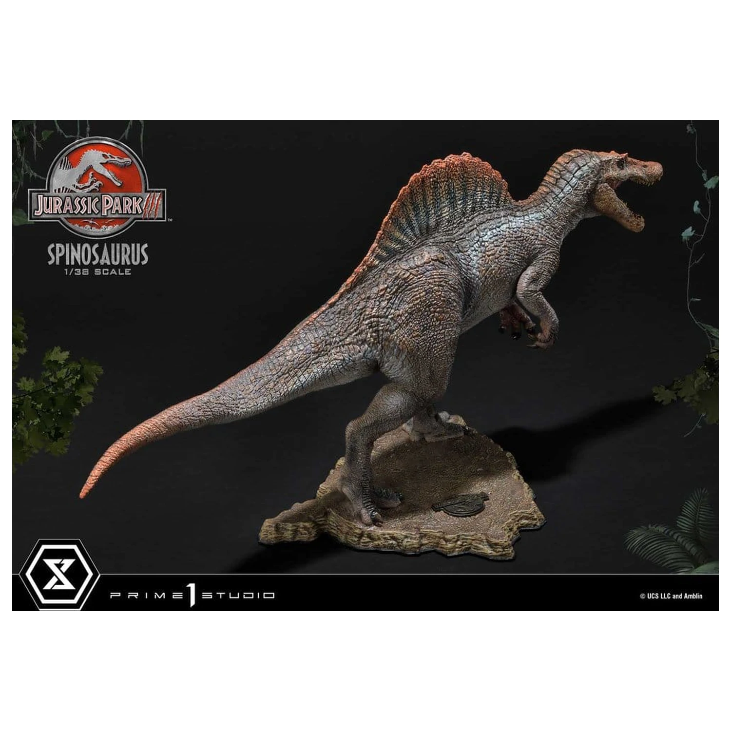 Jurassic Park III (Film) Prime Collectible Figurine Statuie 1/38 Spinosaurus 24 cm poza produsului