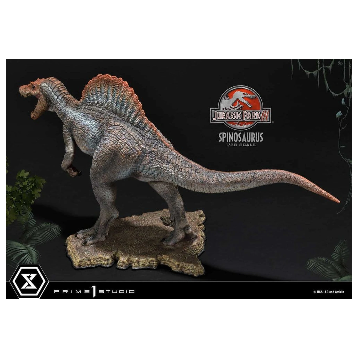 Jurassic Park III (Film) Prime Collectible Figurine Statuie 1/38 Spinosaurus 24 cm poza produsului