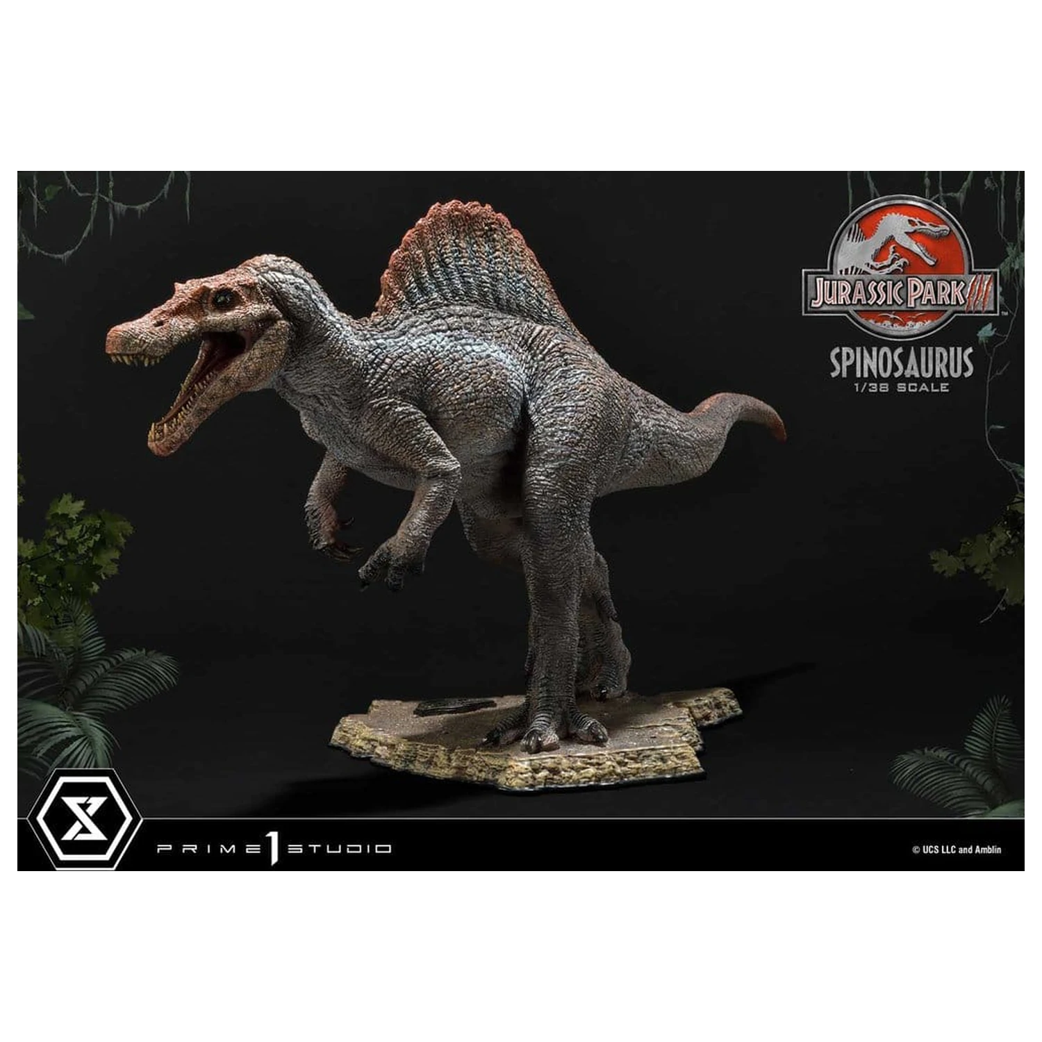 Jurassic Park III (Film) Prime Collectible Figurine Statuie 1/38 Spinosaurus 24 cm poza produsului