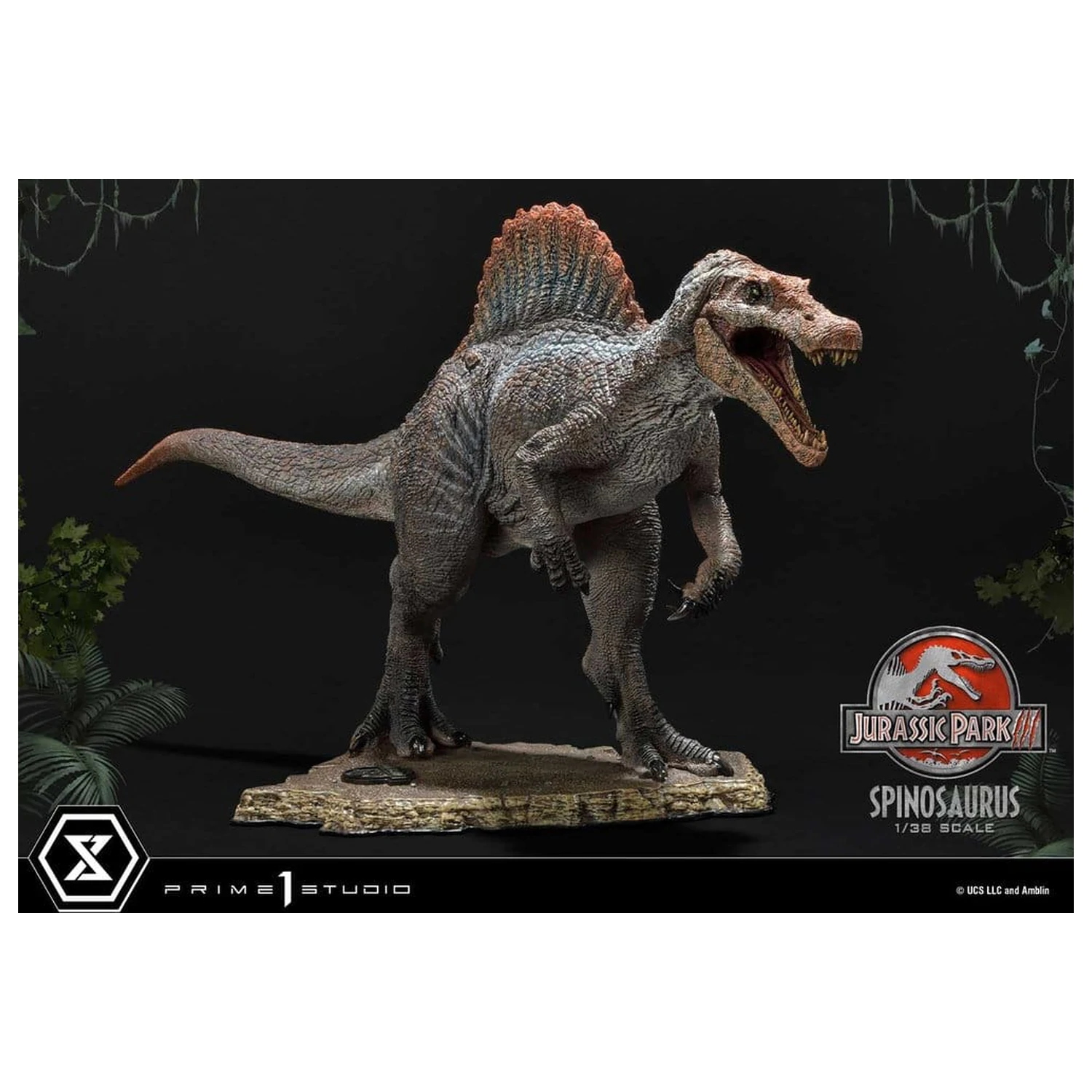 Jurassic Park III (Film) Prime Collectible Figurine Statuie 1/38 Spinosaurus 24 cm poza produsului
