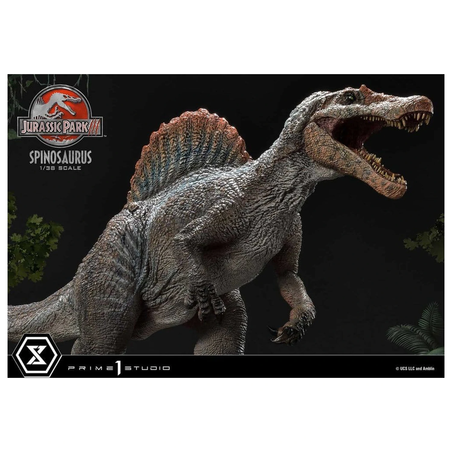 Jurassic Park III (Film) Prime Collectible Figurine Statuie 1/38 Spinosaurus 24 cm poza produsului