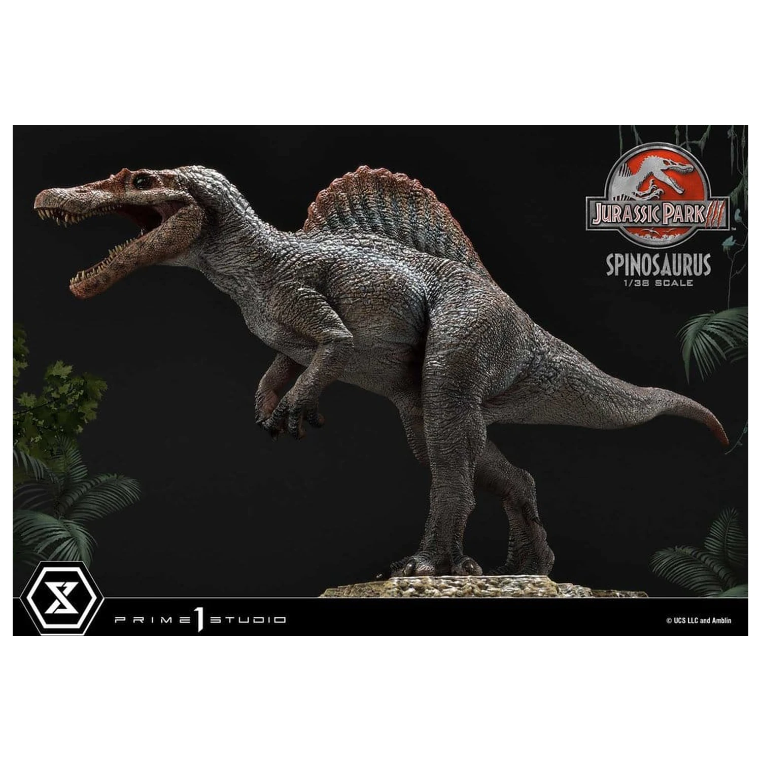 Jurassic Park III (Film) Prime Collectible Figurine Statuie 1/38 Spinosaurus 24 cm poza produsului